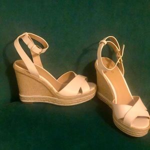 Aldo white ankle strap Espadrilles